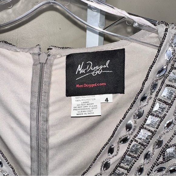 NWT-MAC DUGGAL Studded Sheath Dress-6351 - Picture 5 of 6